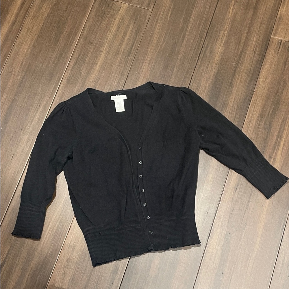 Worthington Women's Black Cardigan Sweater